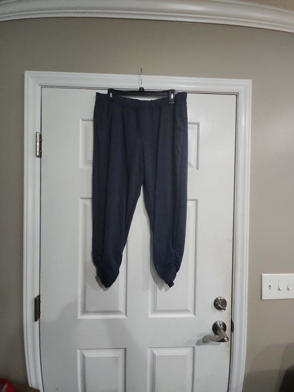 Maurices inMotion Navy Blue Ruched Cuff Jogger Pants
